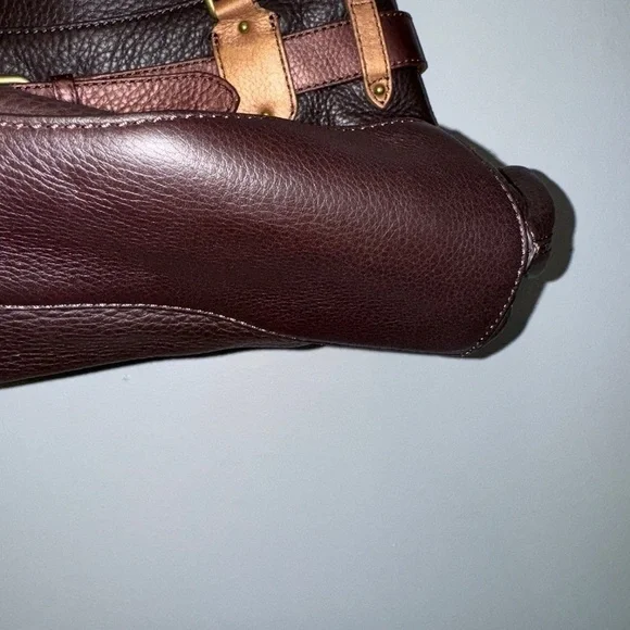 EUC Cole Haan Pebble Leather Hobo Purse Bag Brown Copper - Picture 6 of 11